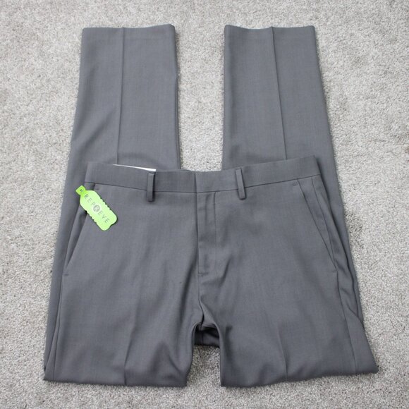 Haggar H26 Pants NWT Mens 32x32 Gray Straight Fit Premium Stretch Wrinkle Free - Picture 1 of 14